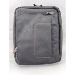Briggs & Riley Travelware Black Orange iPad/Tablet Travel Shoulder Bag Vertical